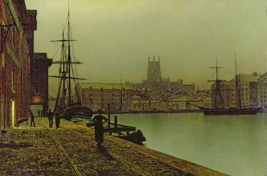 Darsene di Gloucester, circa 1880